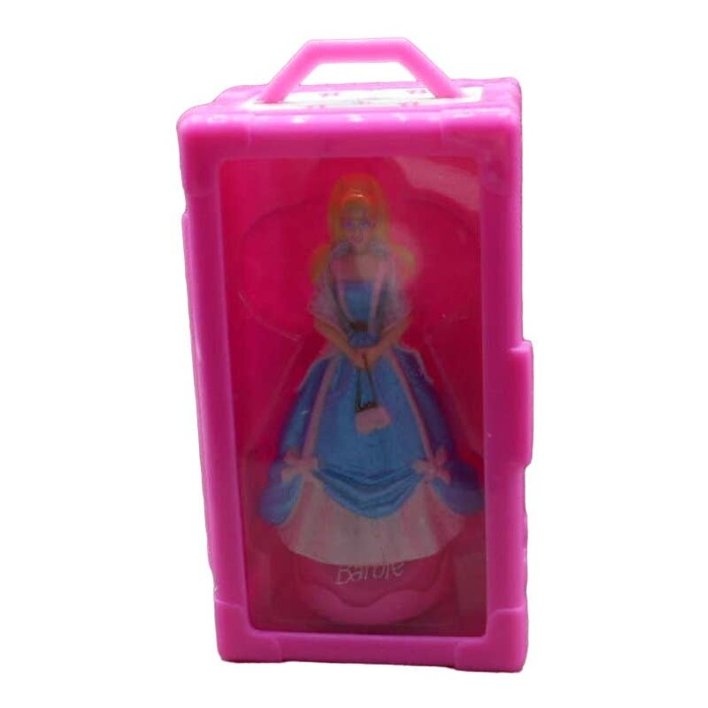 Tara Toy Barbie Doll Stamper in Trunk 1997 Vintage Works Blue Dress